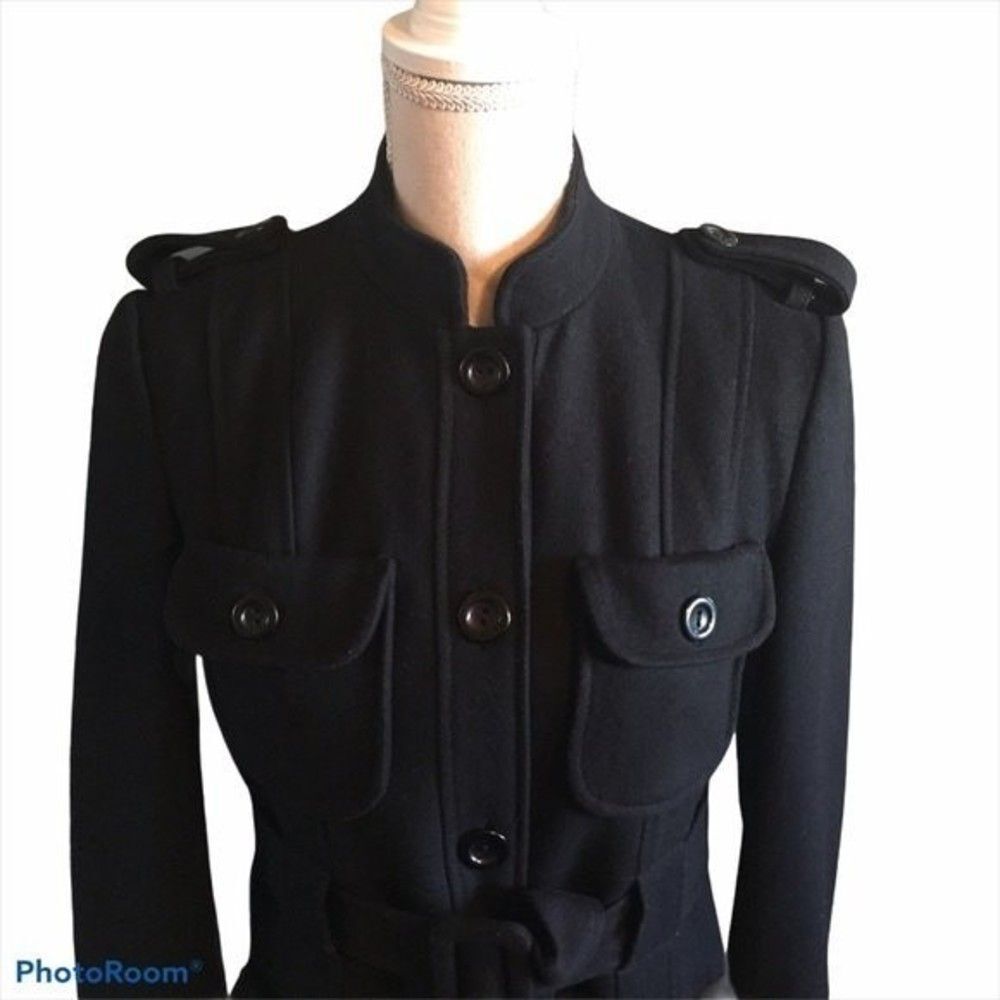 French Connection Belted Wool Coat - Picture 5 of 10